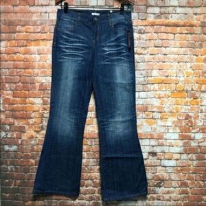 Fashion Bug Jeans size 12 Dark Wash Flare Leg NEW # Z908